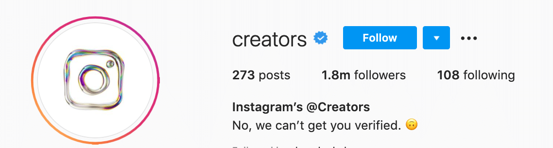 com s'aconsegueix la marca blava a instagram